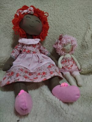 Boneca de Pano Catarina - Mãe e Filha