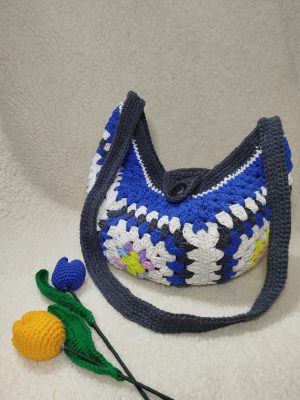Bolsa Olho Grego em crochê