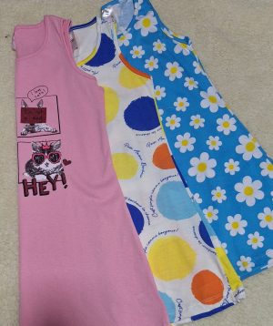 Vestido infantil em algodão